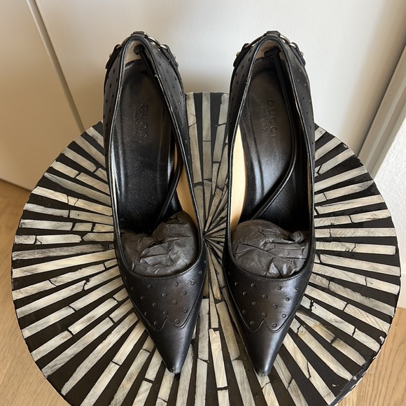 Gucci Reins Black Mary Jane Pumps